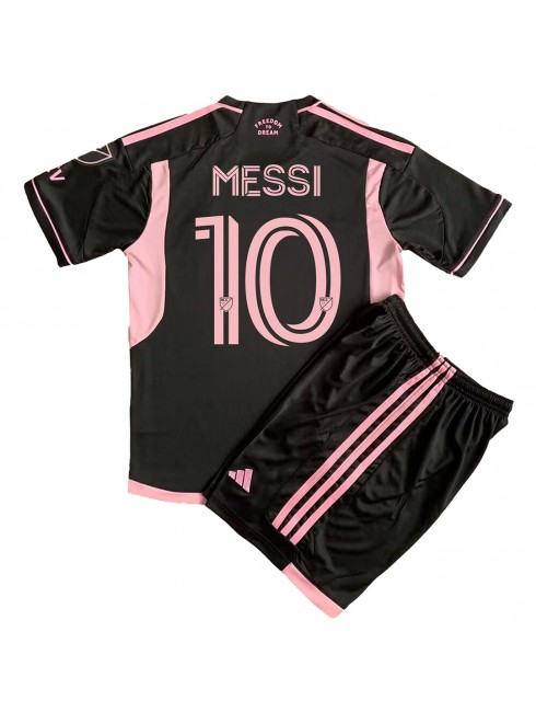 Inter Miami Lionel Messi #10 Auswärts Trikotsatz für Kinder 2023-24 Kurzarm (+ Kurze Hosen)
